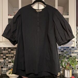 Black puff sleeve Shirt